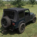 DURAFORCE For 1987-1995 1988 Jeep Wrangler YJ Soft Top Half Doors Sailcloth Black #9870215