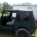 DURAFORCE For 1987-1995 1988 Jeep Wrangler YJ Soft Top Half Doors Sailcloth Black #9870215