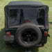 DURAFORCE For 1987-1995 1988 Jeep Wrangler YJ Soft Top Half Doors Sailcloth Black #9870215