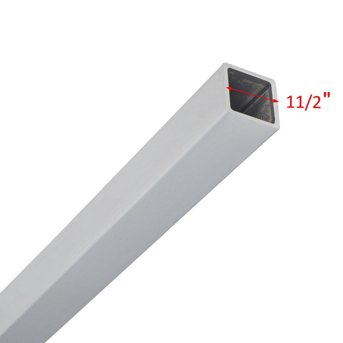 DURAFORCE (1)-1/8" Thick Aluminum 46" Boat Trailer Guide on Poles Side Parts 1 1/2" Square