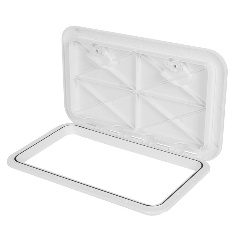 DURAFORCE 24" x 14" White Marine Boat Deck Access Hatch & Lid