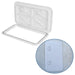 DURAFORCE 24" x 14" White Marine Boat Deck Access Hatch & Lid
