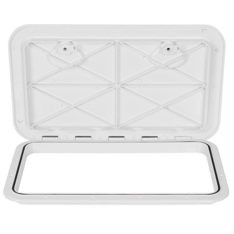 DURAFORCE 24" x 14" White Marine Boat Deck Access Hatch & Lid
