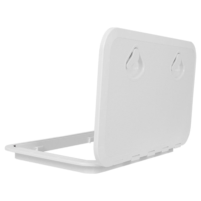 DURAFORCE 24" x 14" White Marine Boat Deck Access Hatch & Lid