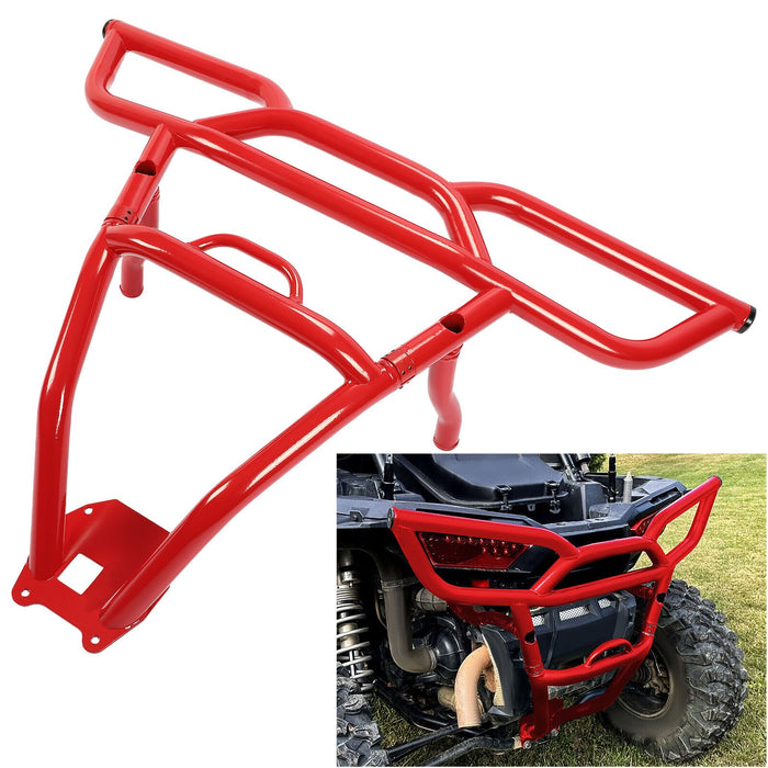 DURAFORCE Heavy Duty Rear Bumper for Polaris RZR XP 1000 (2014-2018) - Red