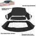DURAFORCE For Ford mustang 1994 95-04 Soft top W/window BlK Sailcloth Plastic Convertible