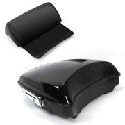 DURAFORCE 5.5'' Vivid Black Razor Pack Trunk Mount Rack For Harley Tour Softail Heritage