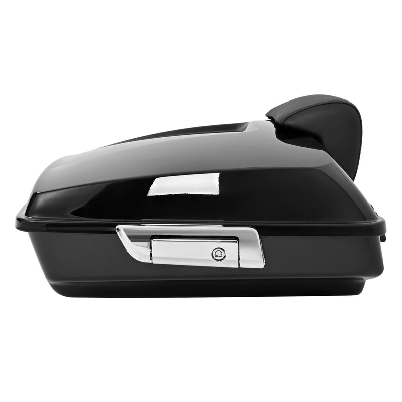 DURAFORCE 5.5'' Vivid Black Razor Pack Trunk Mount Rack For Harley Tour Softail Heritage