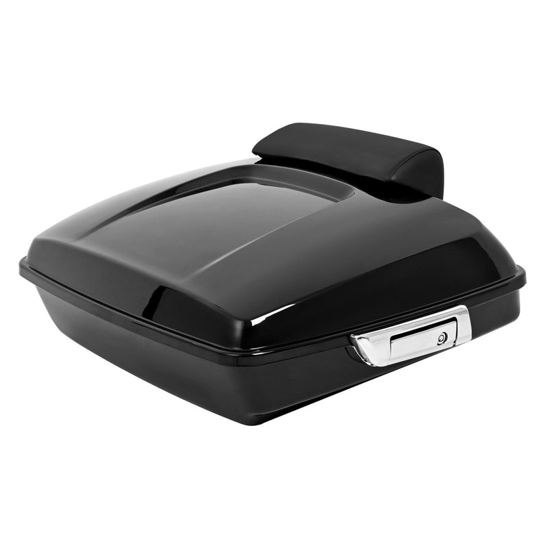 DURAFORCE 5.5'' Vivid Black Razor Pack Trunk Mount Rack For Harley Tour Softail Heritage