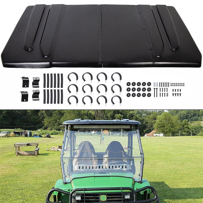 DURAFORCE New Polyethylene Hard Top Roof For Yamaha Rhino 450 660 700 UTV Black