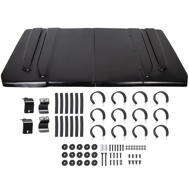 DURAFORCE New Polyethylene Hard Top Roof For Yamaha Rhino 450 660 700 UTV Black