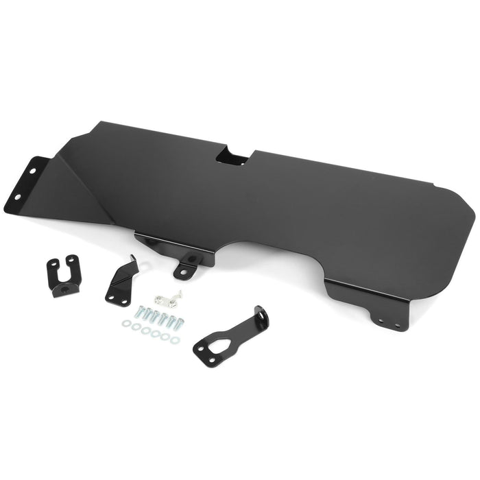 DURAFORCE Fit for 2007-2018 Jeep Wrangler JK 4WD 2-Door Steel Gas Tank Skid Plate Black