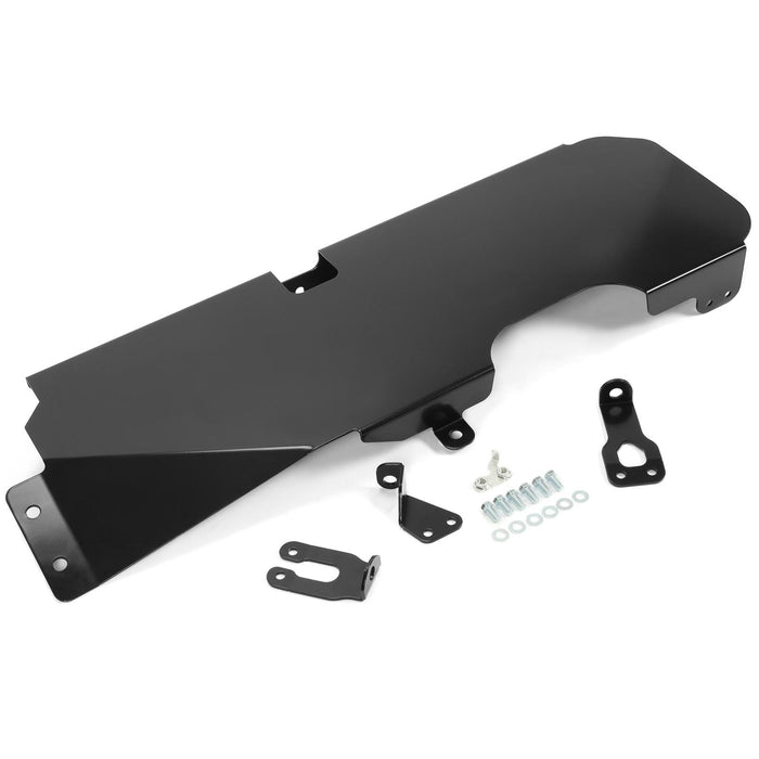 DURAFORCE Fit for 2007-2018 Jeep Wrangler JK 4WD 2-Door Steel Gas Tank Skid Plate Black
