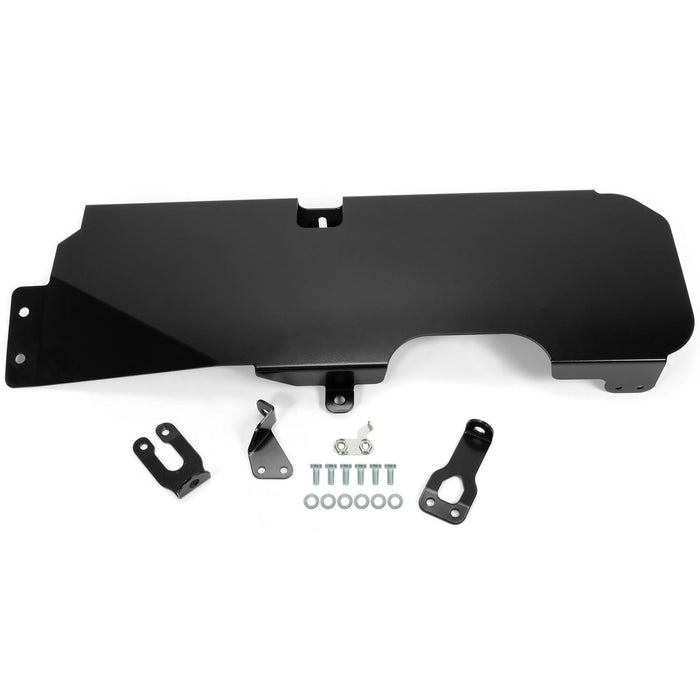 DURAFORCE Fit for 2007-2018 Jeep Wrangler JK 4WD 2-Door Steel Gas Tank Skid Plate Black