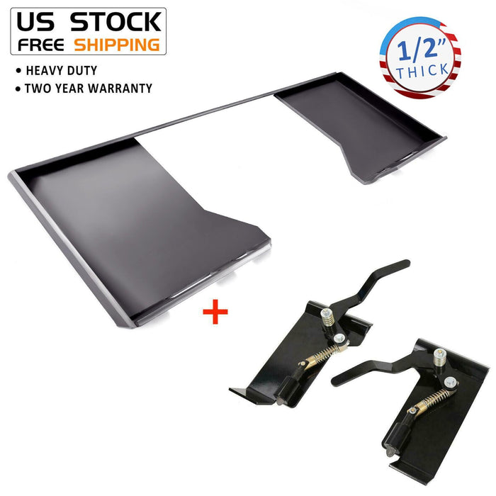 DURAFORCE 1/2" HD Skid Steer Quick Tach Attachment Mount Plate & Conversion Adapter Latch