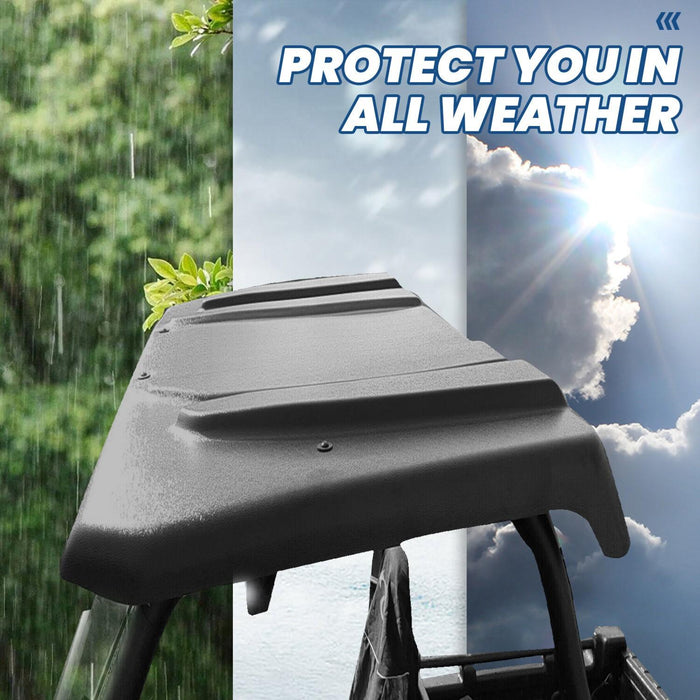 DURAFORCE Polyethylene Hard Top Roof For Polaris Ranger 500 XP700 XP800 UTV Black
