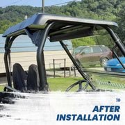 DURAFORCE Polyethylene Hard Top Roof For Polaris Ranger 500 XP700 XP800 UTV Black