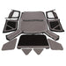 DURAFORCE Soft Top + Upper Skins Set w/ 5 Windows For 97-06 Jeep Wrangler TJ WATERPROOF