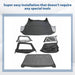 DURAFORCE Soft Top + Upper Skins Set w/ 5 Windows For 97-06 Jeep Wrangler TJ WATERPROOF