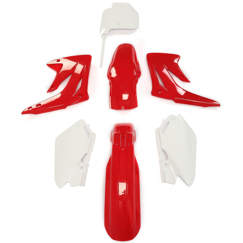 DURAFORCE For Honda CR85R CR85RB 2003-2007 Restyled Plastic Kit Shrouds Fenders Plates