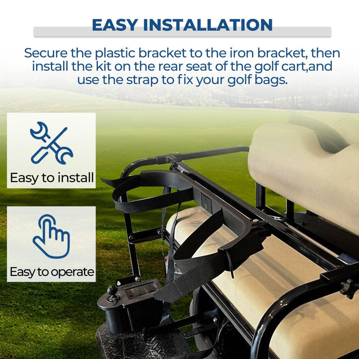 DURAFORCE Universal Golf Cart Bag Holder Bracket Attachment Seat For EZGO Club Car Yamaha