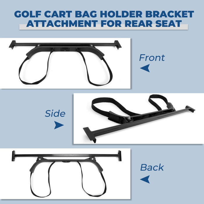 DURAFORCE Universal Golf Cart Bag Holder Bracket Attachment Seat For EZGO Club Car Yamaha