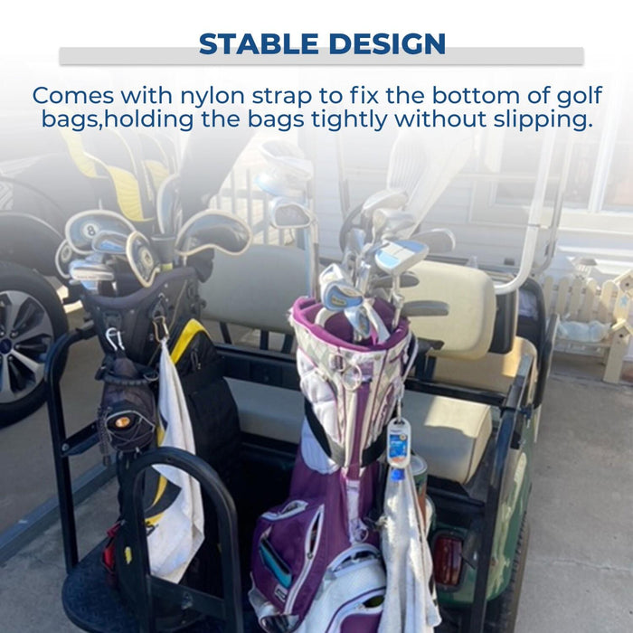 DURAFORCE Universal Golf Cart Bag Holder Bracket Attachment Seat For EZGO Club Car Yamaha