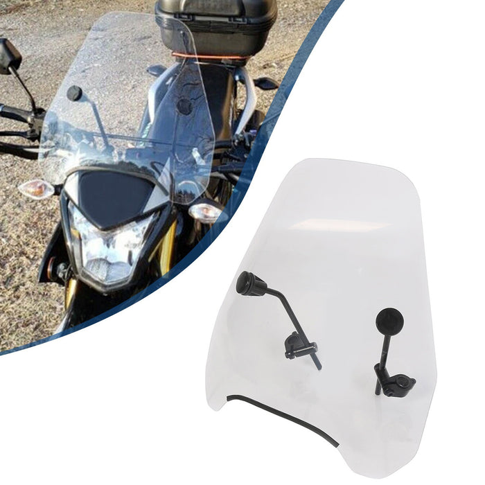 DURAFORCE Motorcycle Windshield Windscreen For Harley Softail Dyna Glide Yamaha 7/8" 1"