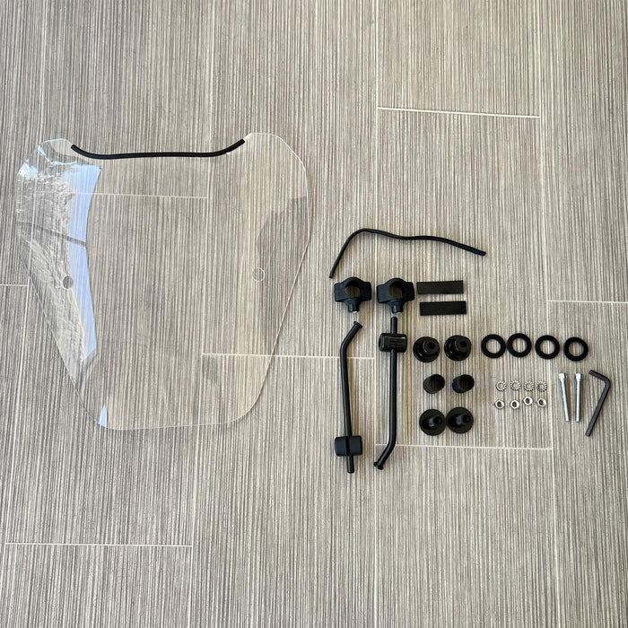 DURAFORCE Motorcycle Windshield Windscreen For Harley Softail Dyna Glide Yamaha 7/8" 1"