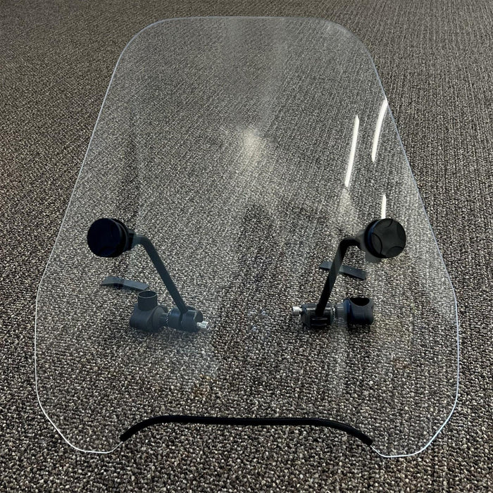 DURAFORCE Motorcycle Windshield Windscreen For Harley Softail Dyna Glide Yamaha 7/8" 1"