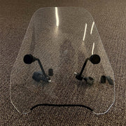 DURAFORCE Motorcycle Windshield Windscreen For Harley Softail Dyna Glide Yamaha 7/8" 1"