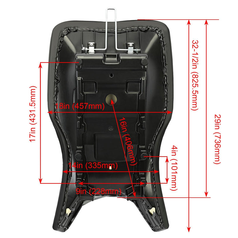 DURAFORCE Black Complete Seat For Polaris Sportsman 800 EFI HO Forest 4x4 6x6 2005-2015