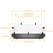 DURAFORCE Rear Windshield Fits Polaris RZR 800 2008-2014 RZR 570 2014-2020 Vent Window