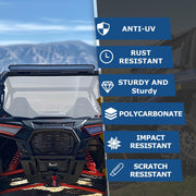 DURAFORCE Rear Windshield Fits Polaris RZR 800 2008-2014 RZR 570 2014-2020 Vent Window