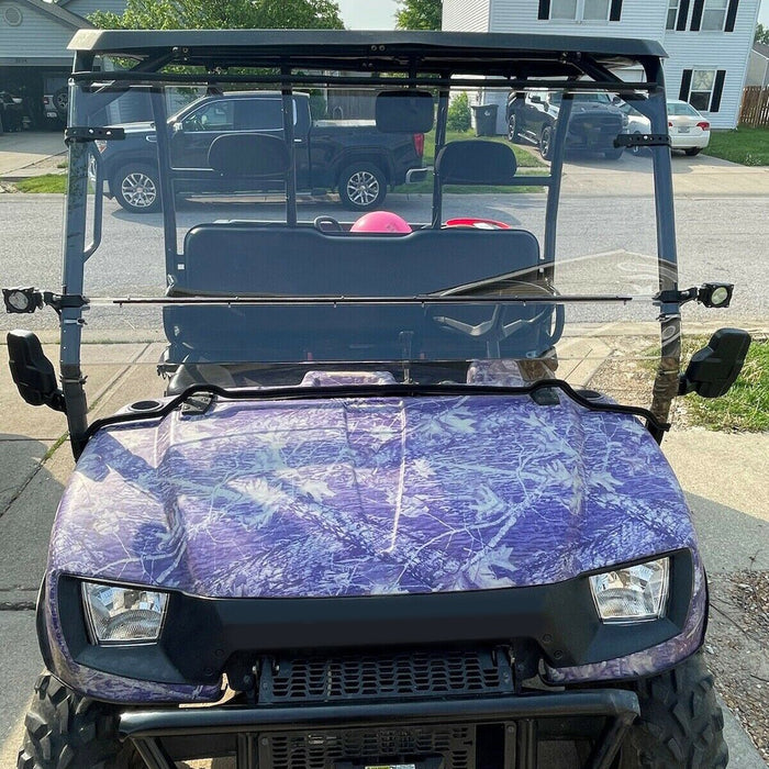 DURAFORCE Flip Clear Windshield For Polaris Ranger 500 4x4/Ranger Crew 700/Ranger XP 700