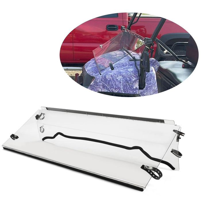 DURAFORCE Flip Clear Windshield For Polaris Ranger 500 4x4/Ranger Crew 700/Ranger XP 700