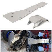 DURAFORCE For Yamaha Banshee YFZ 350 Full Chassis Glide & Swing Arm Skid Plate Gaurd Combo