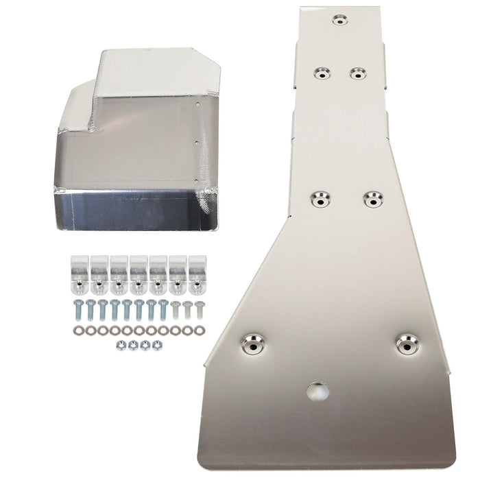 DURAFORCE For Yamaha Banshee YFZ 350 Full Chassis Glide & Swing Arm Skid Plate Gaurd Combo