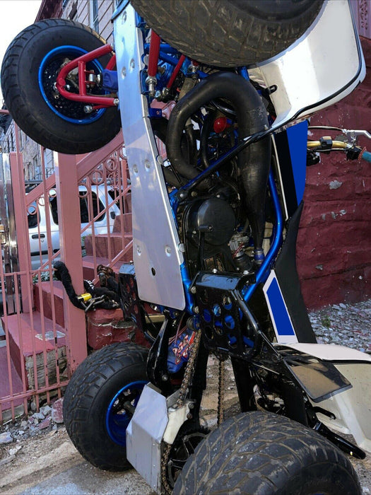 DURAFORCE For Yamaha Banshee YFZ 350 Full Chassis Glide & Swing Arm Skid Plate Gaurd Combo