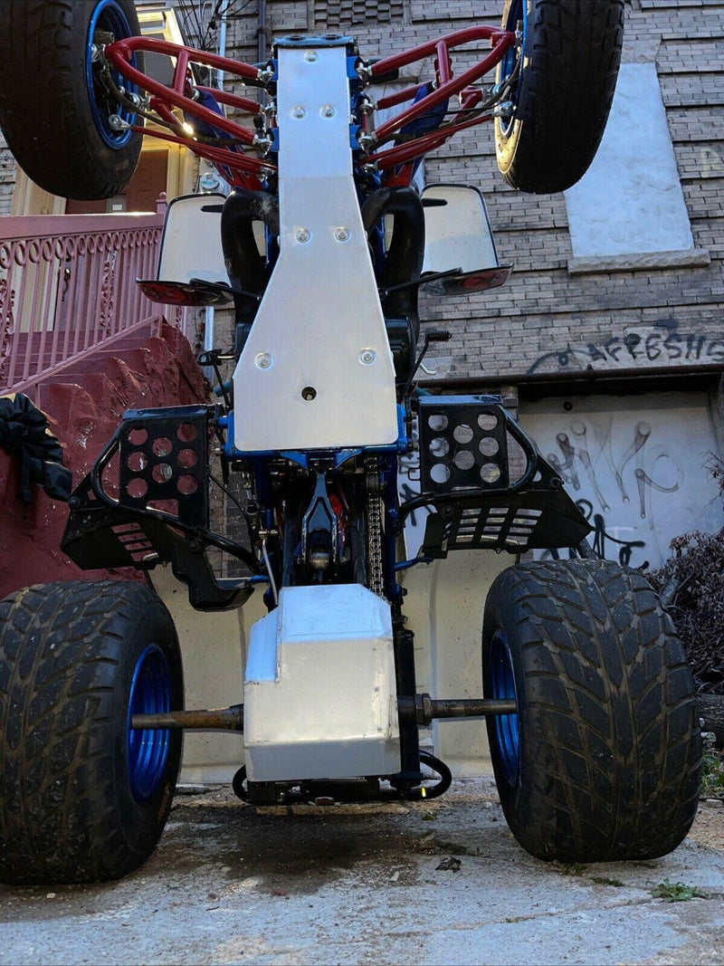 DURAFORCE For Yamaha Banshee YFZ 350 Full Chassis Glide & Swing Arm Skid Plate Gaurd Combo