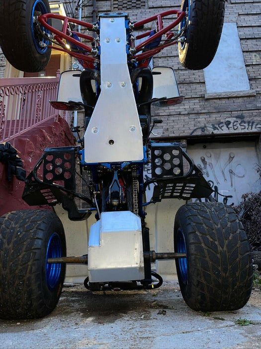 DURAFORCE For Yamaha Banshee YFZ 350 Full Chassis Glide & Swing Arm Skid Plate Gaurd Combo