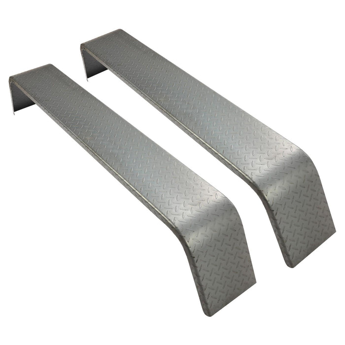 DURAFORCE Dual Tandem Axle Trailer Fenders 72-7/8"x10-1/4"x13" (Fit 13"-15" Tires) - 2 PCS