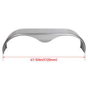 DURAFORCE For 13” 14” 15” Heavy Duty Round Plate Tandem Axle Trailer Fenders 9" x 66" x18"