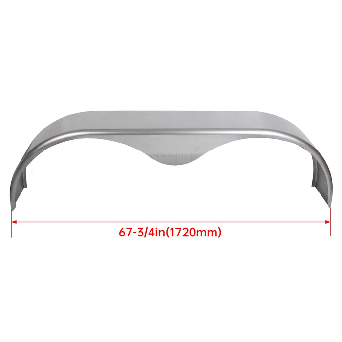 DURAFORCE For 13” 14” 15” Heavy Duty Round Plate Tandem Axle Trailer Fenders 9" x 66" x18"
