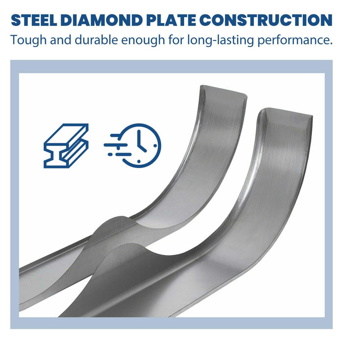 DURAFORCE For 13” 14” 15” Heavy Duty Round Plate Tandem Axle Trailer Fenders 9" x 66" x18"