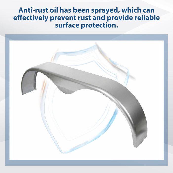 DURAFORCE For 13” 14” 15” Heavy Duty Round Plate Tandem Axle Trailer Fenders 9" x 66" x18"