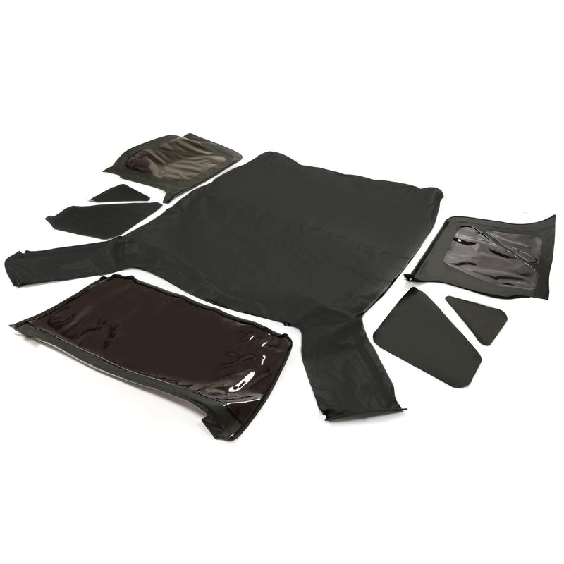DURAFORCE Black replacement Soft Top Tinted Windows FOR Jeep Wrangler TJ 1997-2006