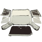 DURAFORCE Black replacement Soft Top Tinted Windows FOR Jeep Wrangler TJ 1997-2006