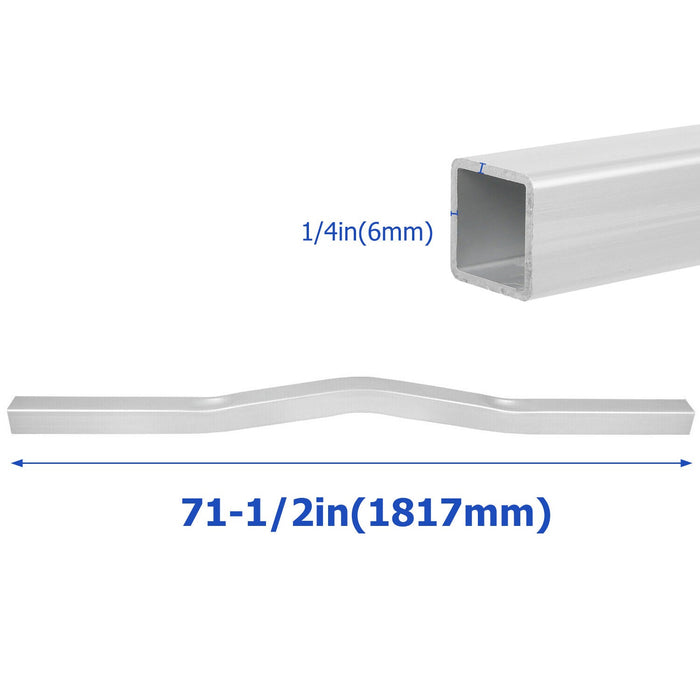 DURAFORCE 3x3x71.5" Boat Trailer Cross-Member Square Tube Bar V-Bend Crossbar Crossmember