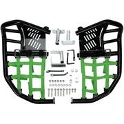 DURAFORCE For Kawasaki KFX450R 2008-2015 Nerf Bars Pro Peg Heel Guard Black Nerf Green Net
